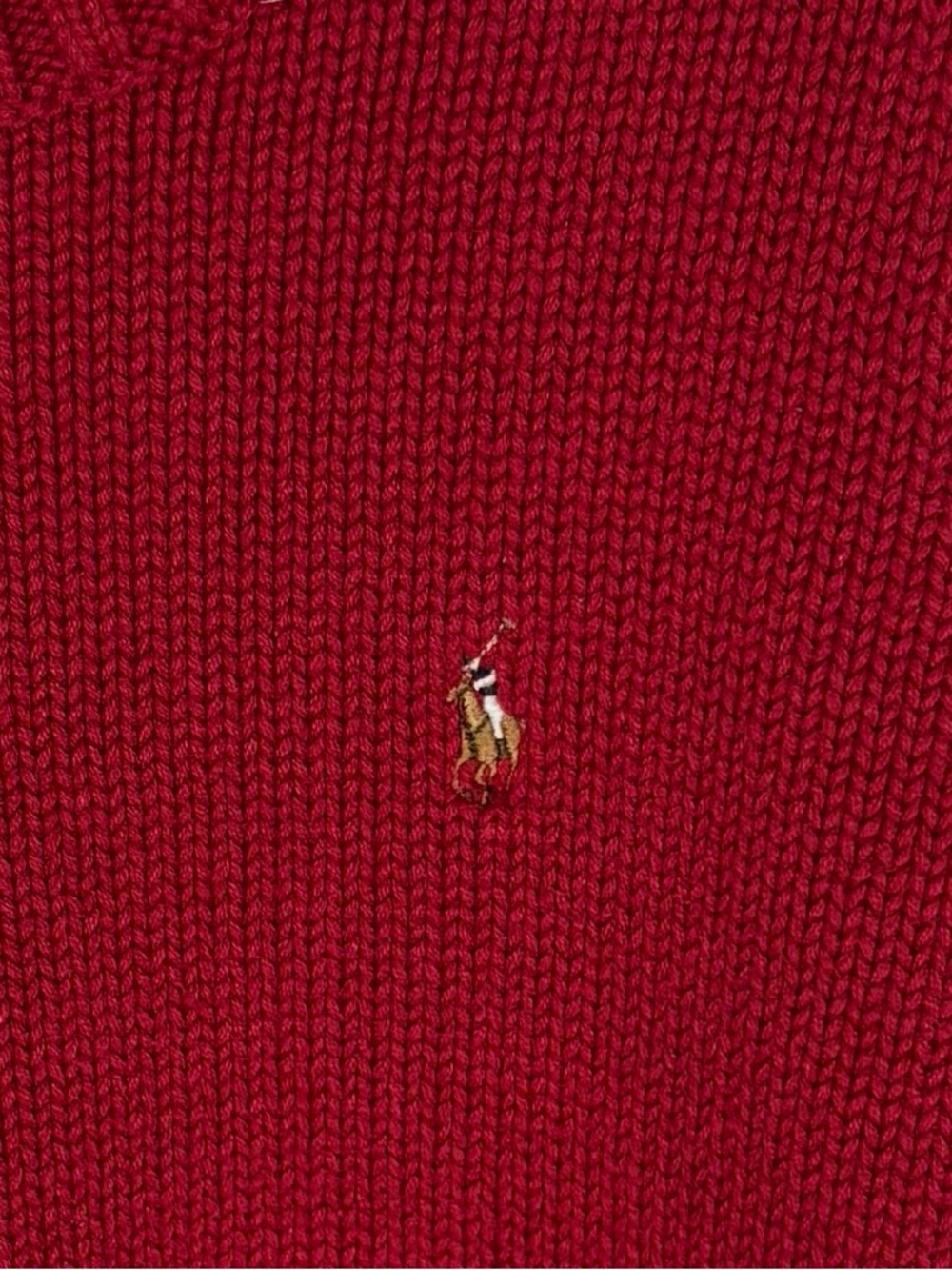 Polo Ralph Lauren Sweater Toddler Boys  Size 3/3T Red Crew Neck - Picture 3 of 5